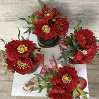 Черна с МАК/ РОЗА