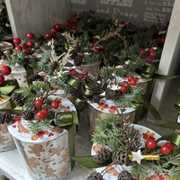 Ароматна КОЛЕДНА свещ - бисквитка