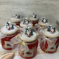 Ароматна КОЛЕДНА свещ - преспапие