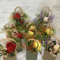 Мини торбички с една роза