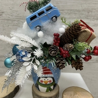 Забавна КОЛЕДНА декорация автобус