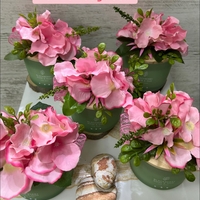 Зелена с ХОРТЕНЗИЯ