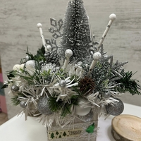 Сребърна КОЛЕДНА декорация