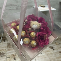 Бонбонено сърце в кутия