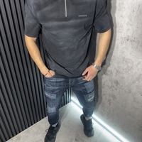 Тениска Черна с 