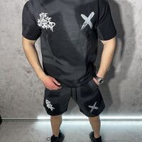 Мъжки Къс Екип с с Щампа