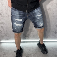 Мъжки Къси Дънки с Кръпки 480-1