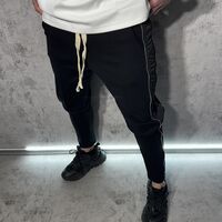 Спортно-Елегантен Панталон Slim Fit с Декоративни Ципове