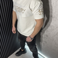 Тениска с Надписи в Бял Цвят