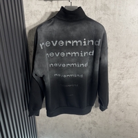 Блуза Oversize с Висока Яка и Цип