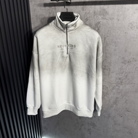 Блуза Oversize с Висока Яка и Цип