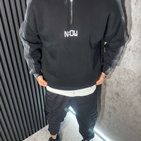 Блуза Oversize с Висока Яка и Цип