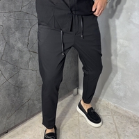 Мъжки Slim-Fit Панталон в Черен Цвят