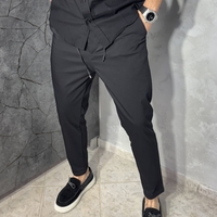 Мъжки Slim-Fit Панталон в Черен Цвят