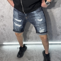 Мъжки Къси Дънки с Кръпки 480-1