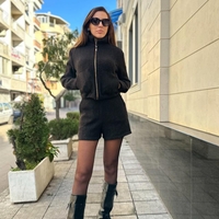 Сет от яке и панталон — Букле Елеганс в черно