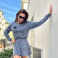 Ежедневен сет от 2 части – Синьо-сив меланж