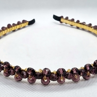 Дамска диадема със стъклени кристали