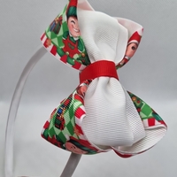 Диадема с коледна панделк