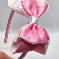 Диадема с коледна панделка |