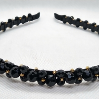 Дамска диадема със стъклени кристали