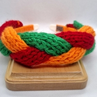 ДЕТСКА ДИАДЕМА ПЛЕТЕНА прежда