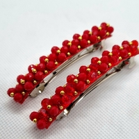 Ръчно изработена шнола със стъклени кристали