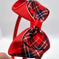 Диадема с коледна панделка |