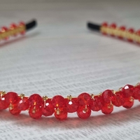 Дамска диадема със стъклени кристали