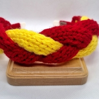 ДЕТСКА ДИАДЕМА ПЛЕТЕНА прежда