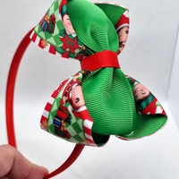 Диадема с коледна панделк