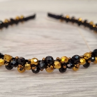 Дамска диадема със стъклени кристали