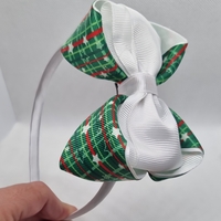 Диадема с коледна панделк