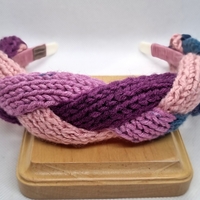 ДЕТСКА ДИАДЕМА ПЛЕТЕНА прежда