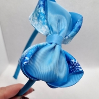 Диадема с коледна панделк