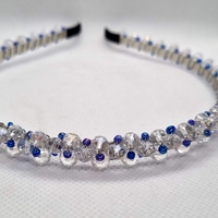 Дамска диадема със стъклени кристали