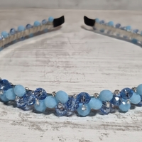 Дамска диадема със стъклени кристали