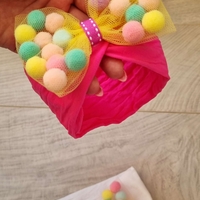 Бебешка лента тюрбан с панделка