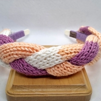 ДЕТСКА ДИАДЕМА ПЛЕТЕНА прежда