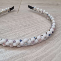 Дамска диадема със стъклени кристали