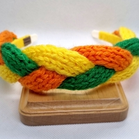 ДЕТСКА ДИАДЕМА ПЛЕТЕНА прежда