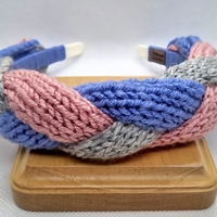 ДЕТСКА ДИАДЕМА ПЛЕТЕНА прежда