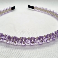 Дамска диадема със стъклени кристали