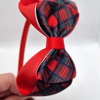 Диадема с коледна панделка |