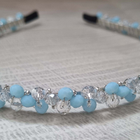 Дамска диадема със стъклени кристали