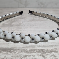 Дамска диадема със стъклени кристали