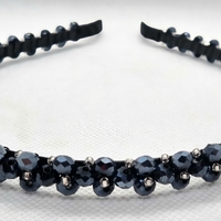 Дамска диадема със стъклени кристали