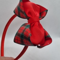 Диадема с коледна панделк