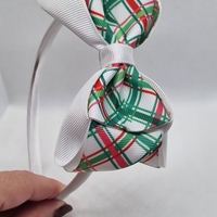 Диадема с коледна панделка |