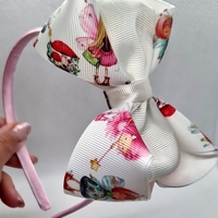 Ръчно изработен детскa диадемa с голяма панделка